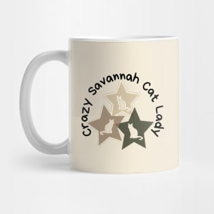 Crazy Savannah Cat Lady Mug